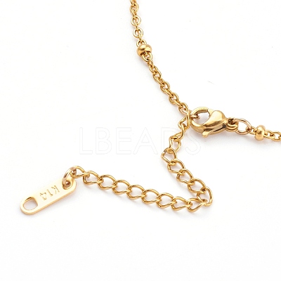 304 Stainless Steel Satellite Chain Anklets X-AJEW-AN00393-1