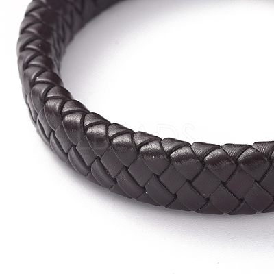Unisex Leather Cord Weave Bracelets BJEW-JB04893-02-1