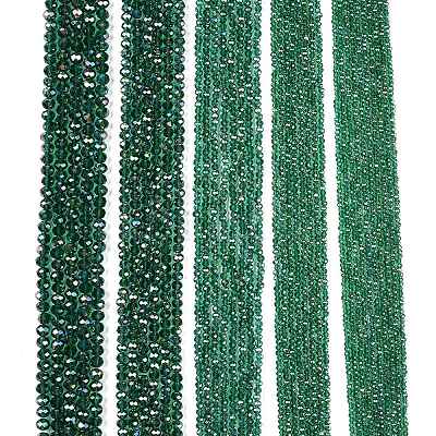 Electroplate Glass Beads Strands EGLA-A044-T2mm-B18-1