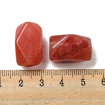 Cherry Quartz Glass Beads G-B070-09-1