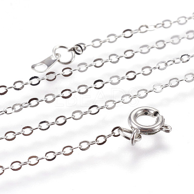 Brass Cable Chain Necklaces SW028-NF-1