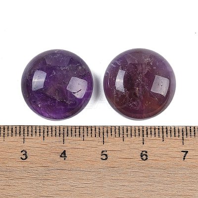 Natural Amethyst Cabochons G-T020-18mm-41-1