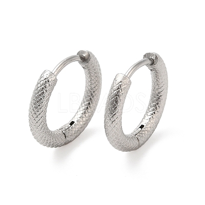 Non-Tarnish 304 Stainless Steel Hoop Earring EJEW-H134-01P-1