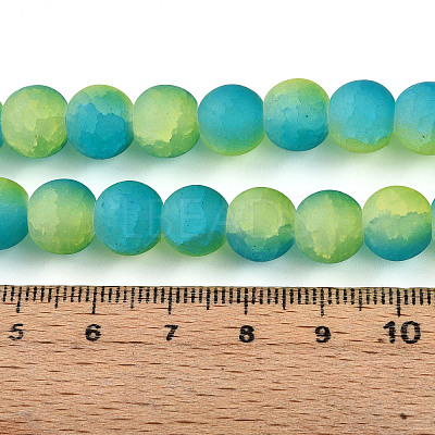Crackle Glass Beads X1-GLAA-N009-10mm-10-1