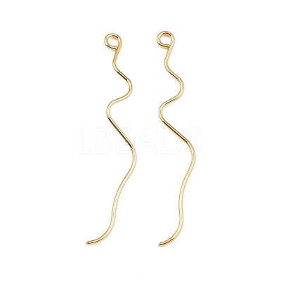 Brass Earring Findings KK-A274-17A-G-1