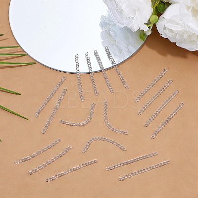 240Pcs 304 Stainless Steel Chain Extender STAS-ME0003-79-1