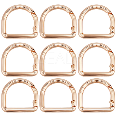 12Pcs Alloy Spring Gate Rings FIND-CN0002-49KCG-1