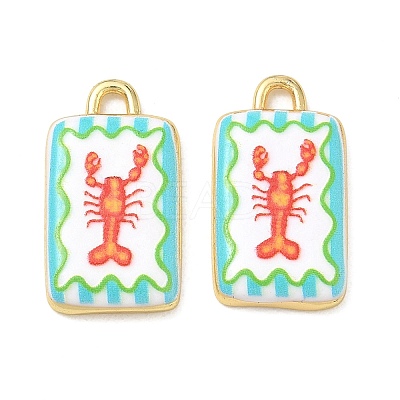Printed Brass Pendants KK-CBAF9BC-16G-1