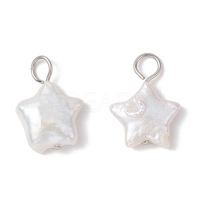 3Pcs 3 Styles Natural Keshi Pearl Pendants PALLOY-JF04242-1