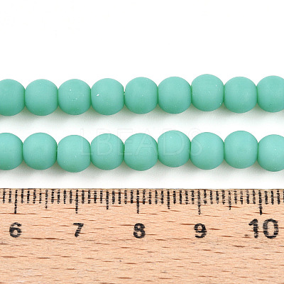 Opaque Glass Beads Strands X-GLAA-T032-P6mm-MD12-1