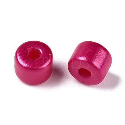 Baking Paint Pearlized Glass Seed Beads SEED-T008-03O-1