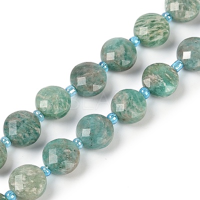 Natural Amazonite Beads Strands G-B094-A18-01-1