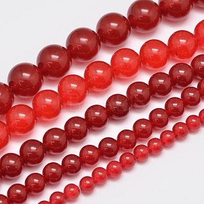 Natural & Dyed Malaysia Jade Bead Strands G-A146-10mm-A02-1