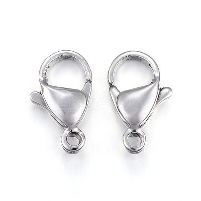 Tarnish Resistant 304 Stainless Steel Lobster Claw Clasps X-STAS-H353-G-02P-1