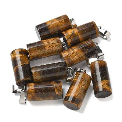 Natural & Synthetic Mixed Gemstone Pendants G-B127-17P-1
