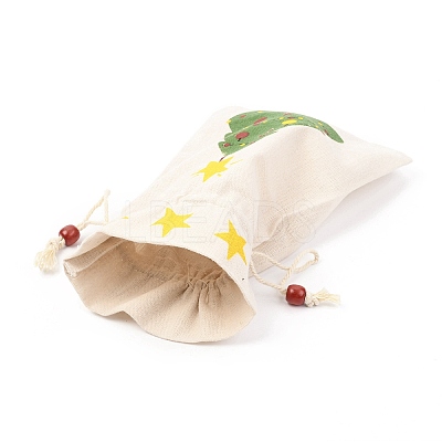 Christmas Theme Cotton Fabric Cloth Bag LS-ABAG-H104-A01-1