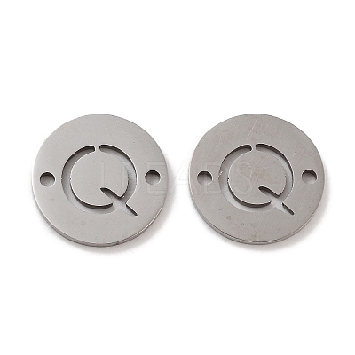 Non-Tarnish 201 Stainless Steel Hollow Flat Round Links FIND-R149-03O-P-1