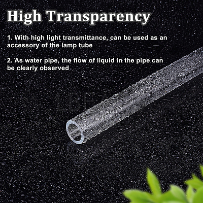 Transparent Acrylic Pipe AJEW-WH0475-51M-1