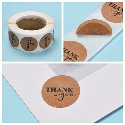 1 Inch Thank You Stickers X-DIY-L028-A26-1