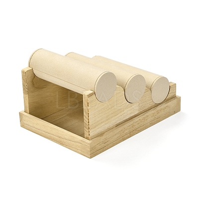 3 Layer Wood Jewelry Bracelet Displays Stands RDIS-K003-02B-1
