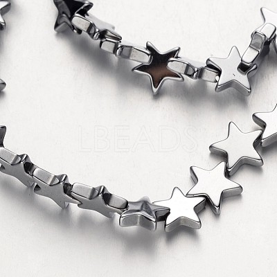 Electroplate Non-magnetic Synthetic Hematite Bead Strands X-G-F300-24C-01-1