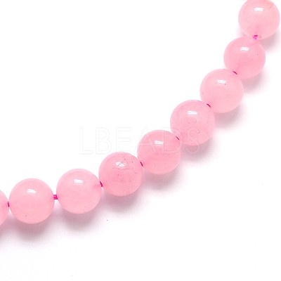 Natural Rose Quartz Round Beads Strands G-O047-04-4mm-1