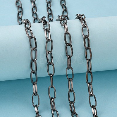 Iron Paperclip Chains CH-R025-13x6mm-B-1