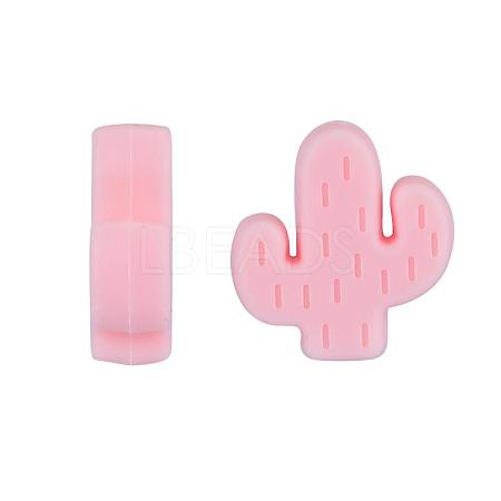 20Pcs Cactus Food Grade Eco-Friendly Silicone Focal Beads JX906G-1