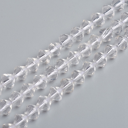 Natural Quartz Crystal Beads Strands G-E560-E09-6mm-1