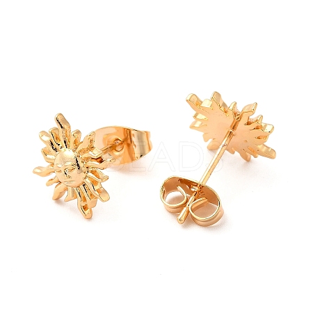 Brass Stud Earrings for Women X-KK-M239-01G-1