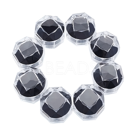 Transparent Plastic Ring Boxes OBOX-CA0001-001A-1
