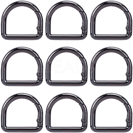 12Pcs Alloy Spring Gate Rings FIND-CN0002-49B-1