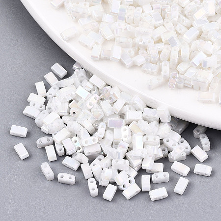 2-Hole Glass Seed Beads SEED-S031-M-SH401-1