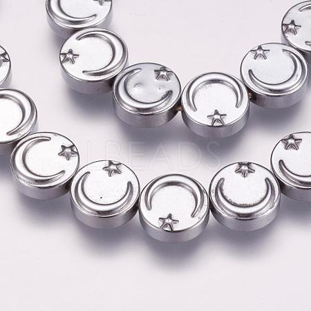 Electroplate Non-magnetic Hematite Beads Strands G-P314-09H-1