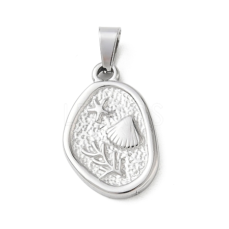 304 Stainless Steel Pendants SA-CBA34D4-03E-P-1