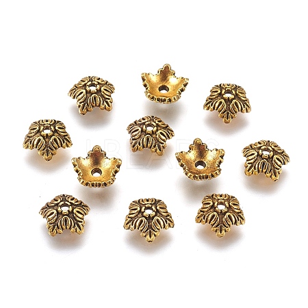 Tibetan Style Bead Caps LS-TIBEB-A24621-AG-LF-1