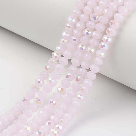 Electroplate Glass Beads Strands EGLA-A034-J8mm-L05-1