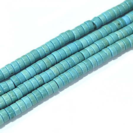 Synthetic Turquoise Beads Strands TURQ-G110-4x2mm-09-1