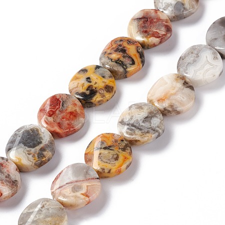Natural Crazy Lace Agate Beads Strands G-O120-13-1