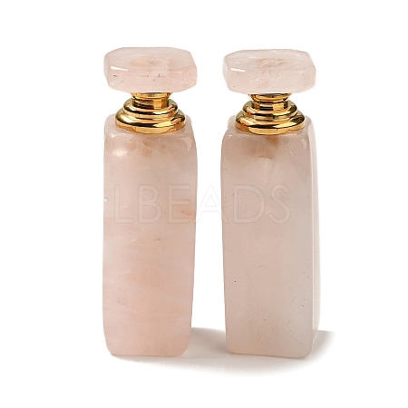 Natural Rose Quartz Dropper Perfume Bottle DJEW-H010-01G-02-1