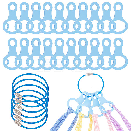 30Pcs Acrylic Spool Floss Bobbins FIND-PH0018-62B-01-1