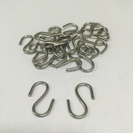 304 Stainless Steel S Hook Findings LS-STAS-WH0002-27mm-1
