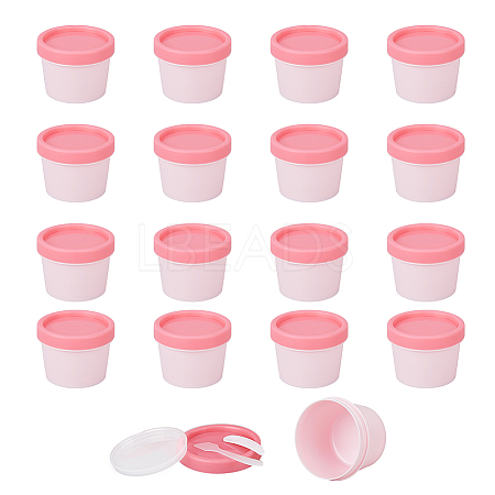 BENECREAT 12Pcs Empty PP Plastic Facial Mask Cosmetic Cream Jars DIY-BC0012-81A-1