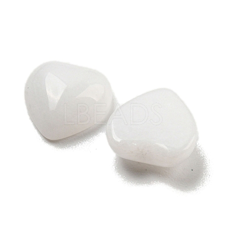 Natural White Jade Cabochons G-H309-01-08-1