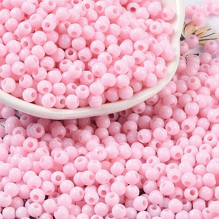 Opaque Acrylic Beads SACR-A007-01A-01-1