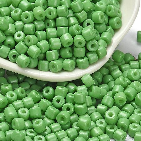 Baking Paint Pearlized Glass Seed Beads SEED-C001-04A-16-1