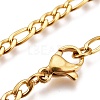 304 Stainless Steel Figaro Chain Necklaces NJEW-I065-33-G-2