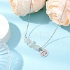 Natural White Moonstone Chip & Constellation Pendant Necklaces NJEW-JN05084-04-2