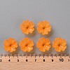 Transparent Frosted Acrylic Bead Caps MACR-S371-04A-725-4