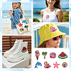 8Pcs 8 Styles Polyester Computerized Embroidery Patches PATC-PH0001-99-5